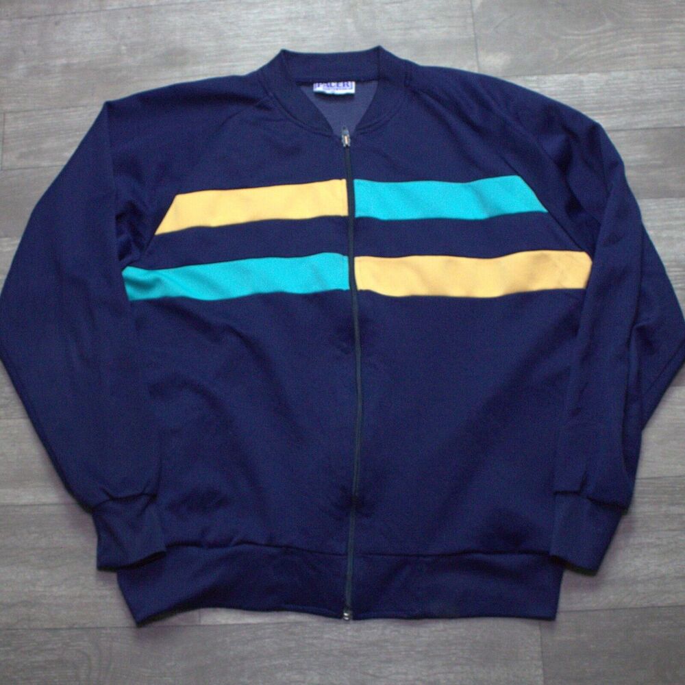 Vintage 90s Pacer Colorblock Track Jacket Zip Up Men’s XL